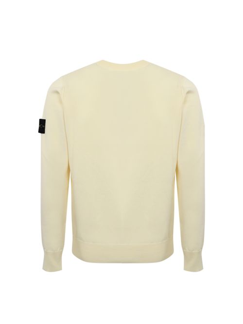 Maglia 5100053 in cotone Soft Organic Ivory STONE ISLAND | 5100053S00B2V0093